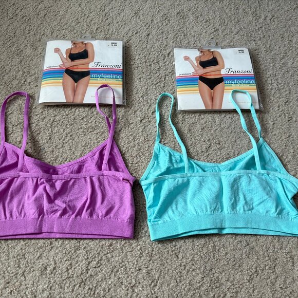 NEW in original packaging, 2-pack wirefree bralettes, size S/M - Picture 7 of 10